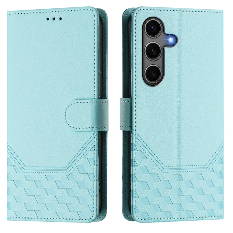 Honeycomb Embossing RFID Leather Phone Case, For Samsung Galaxy S25 5G, For Samsung Galaxy S25+ 5G, For Samsung Galaxy S25 Ultra 5G, For Samsung Galaxy S24 FE 5G, For Samsung Galaxy S24 Ultra 5G