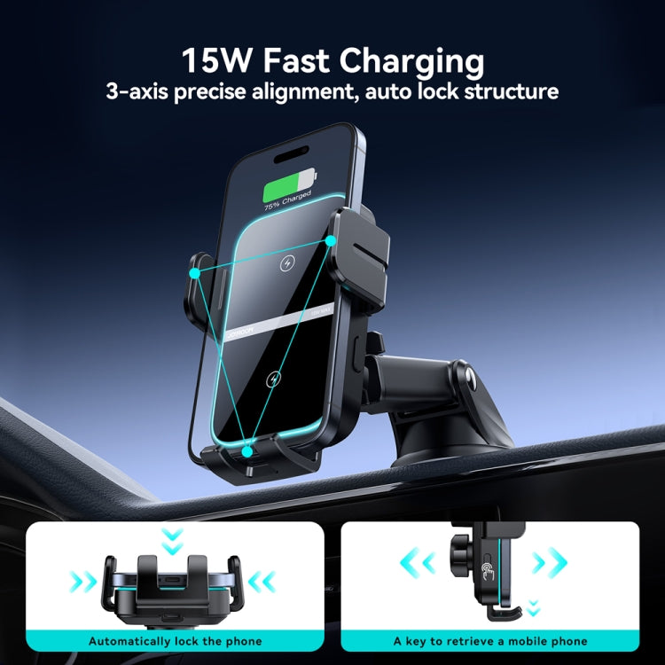 JOYROOM JR-ZS246S Car Instrument Platform Wireless Charger Phone Holder, JR-ZS246S