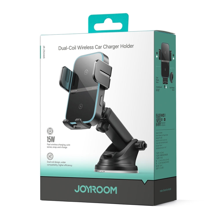 JOYROOM JR-ZS246S Car Instrument Platform Wireless Charger Phone Holder, JR-ZS246S