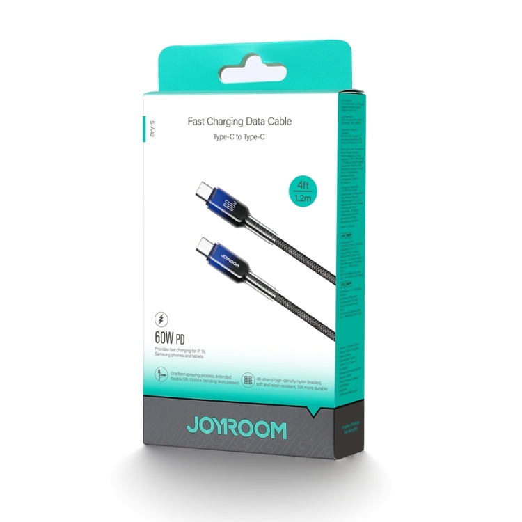 JOYROOM S-A42 Crystal Clear Series Fast Charging Data Cable, Length: 1.2m, Type-C to Type-C Cable, Type-C to 8 Pin Cable, USB to Type-C Cable, USB to 8 Pin Cable