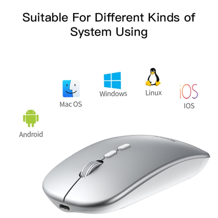 Yesido KB15 Slim 2.4G Rechargeable Wireless Optical Mouse, KB15