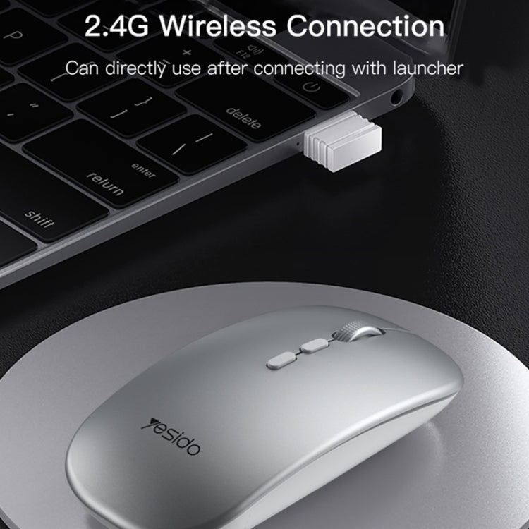 Yesido KB15 Slim 2.4G Rechargeable Wireless Optical Mouse, KB15