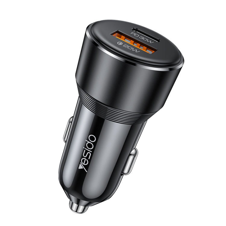 Yesido Y64 PD30W Type-C + QC20W USB Super Fast Car Charger, Y64