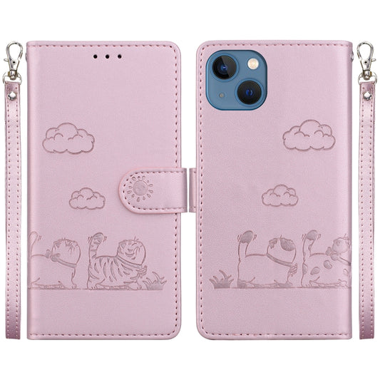 Cute Cats RFID Leather Phone Case