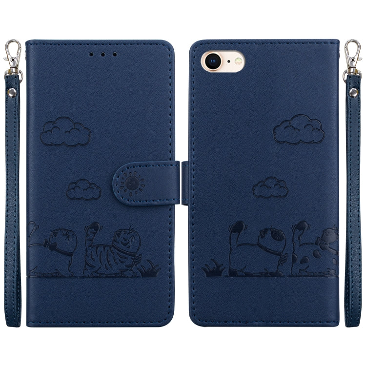 Cute Cats RFID Leather Phone Case