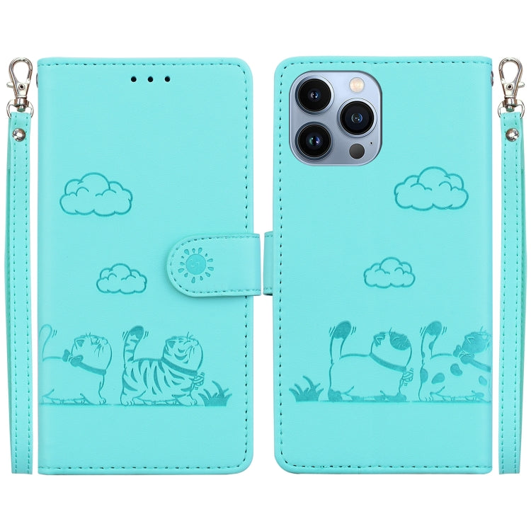 Cute Cats RFID Leather Phone Case