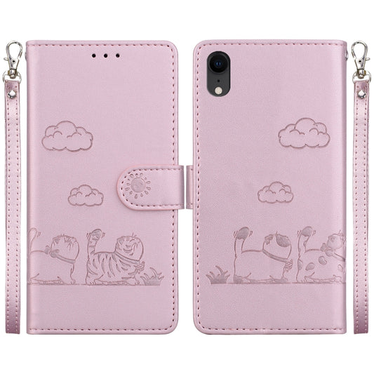 Cute Cats RFID Leather Phone Case