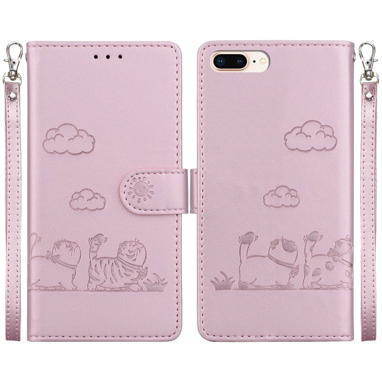 Cute Cats RFID Leather Phone Case