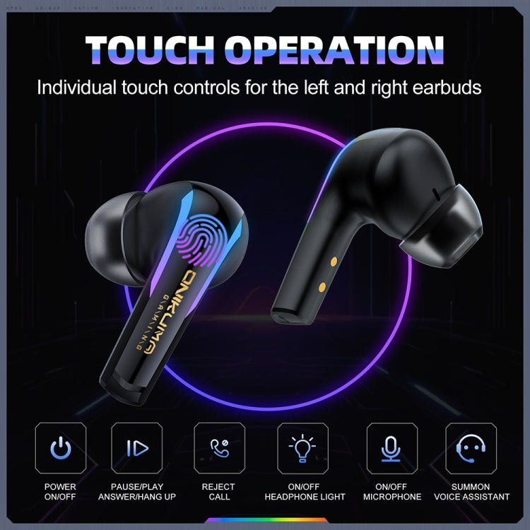 ONIKUMA T27 Dual Mode Cool Wireless Bluetooth Earphone, T27