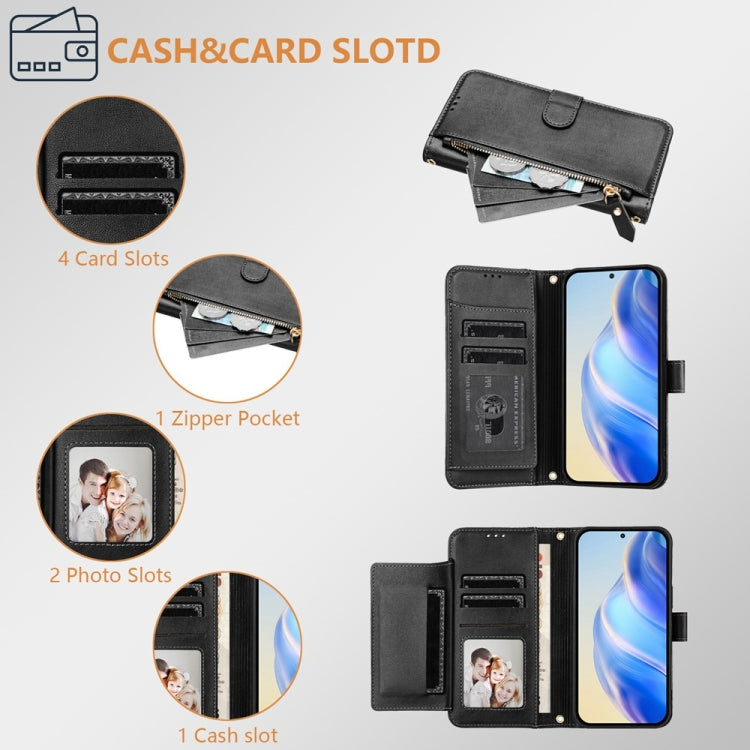 Multi-Card Slots Zipper Wallet Leather Phone Case, For Samsung Galaxy S24+ 5G, For Samsung Galaxy S24 5G, For Samsung Galaxy S23 FE 5G, For Samsung Galaxy S23 Ultra 5G, For Samsung Galaxy S23+ 5G