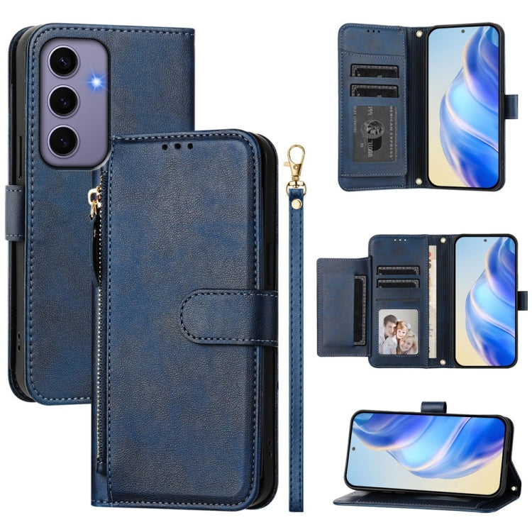 Multi-Card Slots Zipper Wallet Leather Phone Case, For Samsung Galaxy S24+ 5G, For Samsung Galaxy S24 5G, For Samsung Galaxy S23 FE 5G, For Samsung Galaxy S23 Ultra 5G, For Samsung Galaxy S23+ 5G