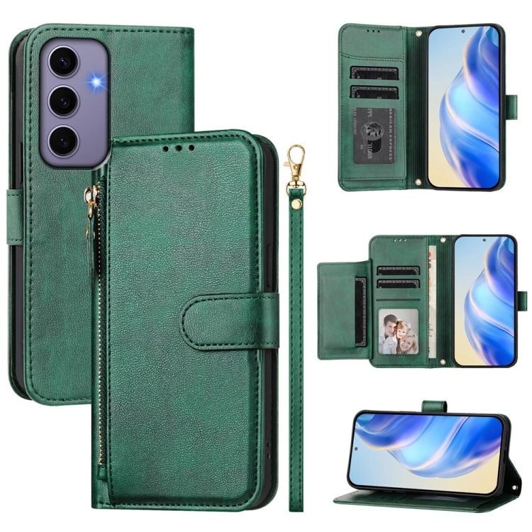 Multi-Card Slots Zipper Wallet Leather Phone Case, For Samsung Galaxy S24+ 5G, For Samsung Galaxy S24 5G, For Samsung Galaxy S23 FE 5G, For Samsung Galaxy S23 Ultra 5G, For Samsung Galaxy S23+ 5G