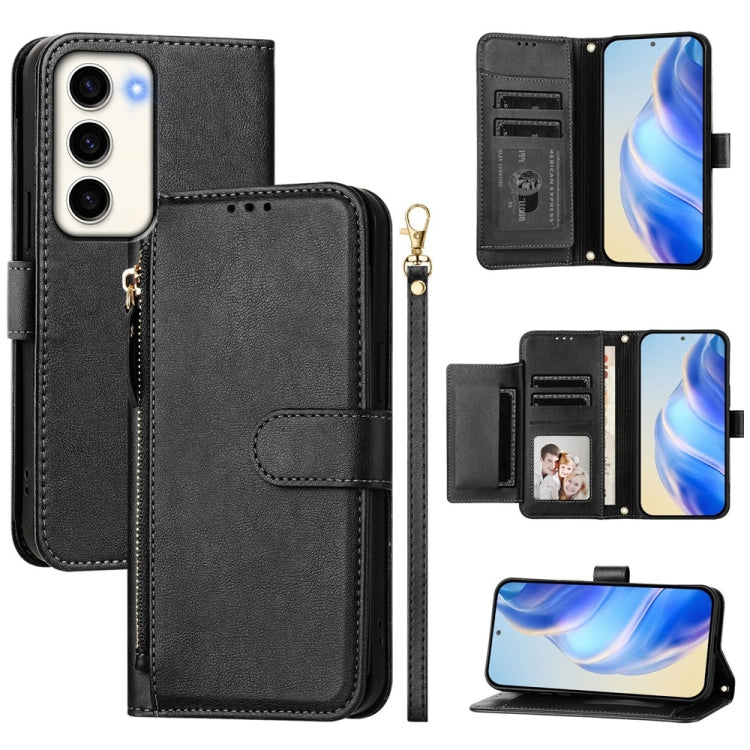 Multi-Card Slots Zipper Wallet Leather Phone Case, For Samsung Galaxy S23 5G, For Samsung Galaxy S22 Ultra 5G, For Samsung Galaxy S22+ 5G, For Samsung Galaxy S22 5G, For Samsung Galaxy S21 FE 5G