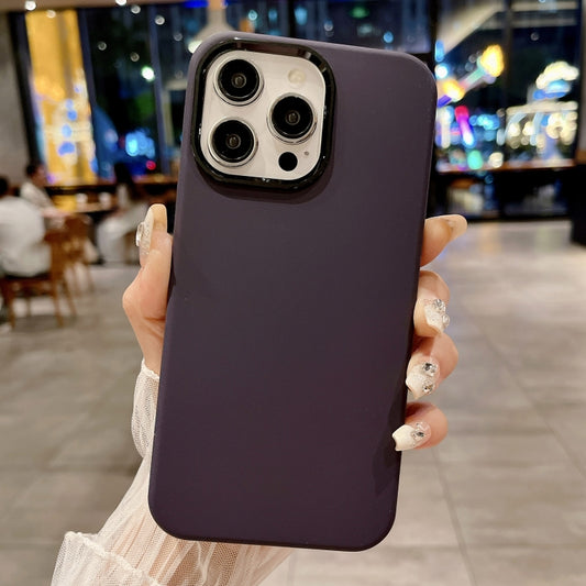 Metal Liquid Silicone Skin Feel Phone Case