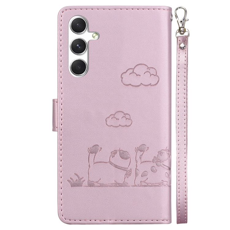 Cute Cats RFID Leather Phone Case, For Samsung Galaxy S24+ 5G, For Samsung Galaxy S24 5G, For Samsung Galaxy S23 FE 5G, For Samsung Galaxy S23 Ultra 5G, For Samsung Galaxy S23+ 5G