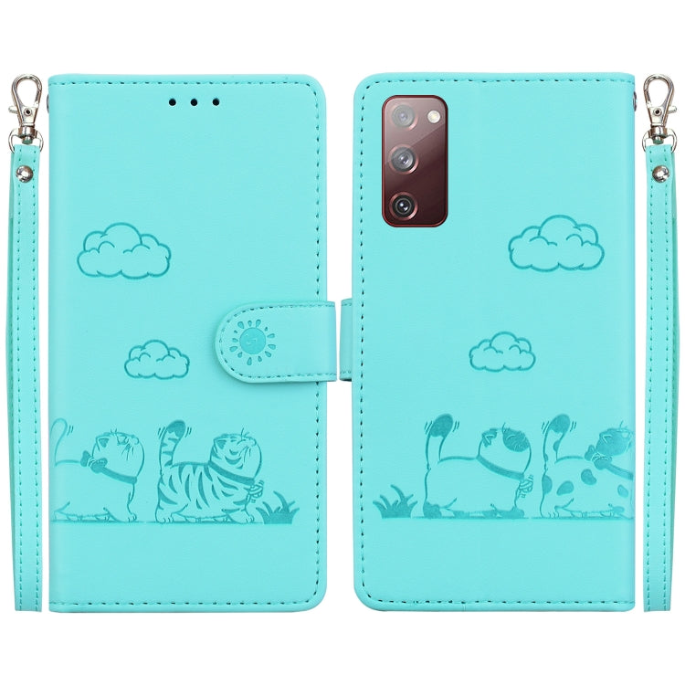 Cute Cats RFID Leather Phone Case, For Samsung Galaxy S23 5G, For Samsung Galaxy S20 FE, For Samsung Galaxy S22 Ultra 5G, For Samsung Galaxy S22+ 5G, For Samsung Galaxy S22 5G