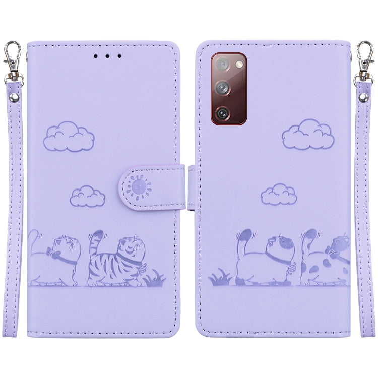 Cute Cats RFID Leather Phone Case, For Samsung Galaxy S23 5G, For Samsung Galaxy S20 FE, For Samsung Galaxy S22 Ultra 5G, For Samsung Galaxy S22+ 5G, For Samsung Galaxy S22 5G