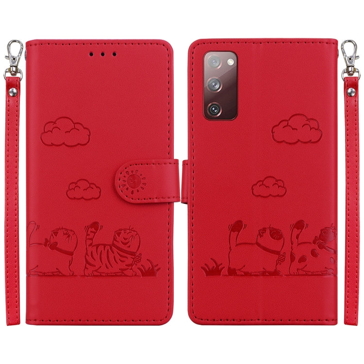 Cute Cats RFID Leather Phone Case, For Samsung Galaxy S23 5G, For Samsung Galaxy S20 FE, For Samsung Galaxy S22 Ultra 5G, For Samsung Galaxy S22+ 5G, For Samsung Galaxy S22 5G