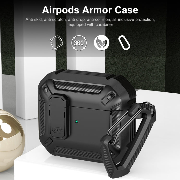 Shield Shockproof Earphone Protective Case with Hook, For AirPods 4