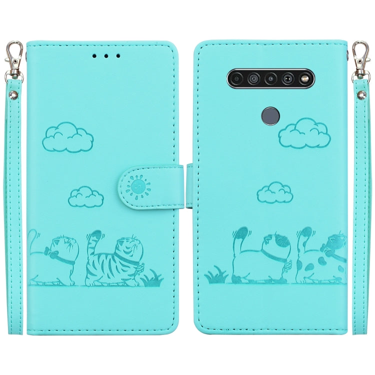 Cute Cats RFID Leather Phone Case, For LG K52 / K62 / Q52, For LG Velvet / G9 4G / G9 5G, For LG K41S / K51S, For LG K50 / Q60, For LG K61