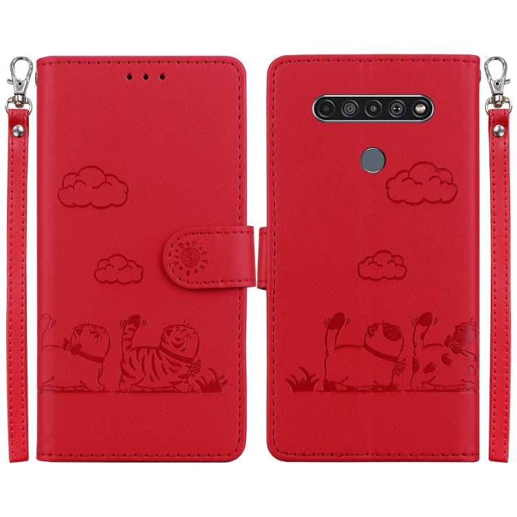 Cute Cats RFID Leather Phone Case, For LG K52 / K62 / Q52, For LG Velvet / G9 4G / G9 5G, For LG K41S / K51S, For LG K50 / Q60, For LG K61