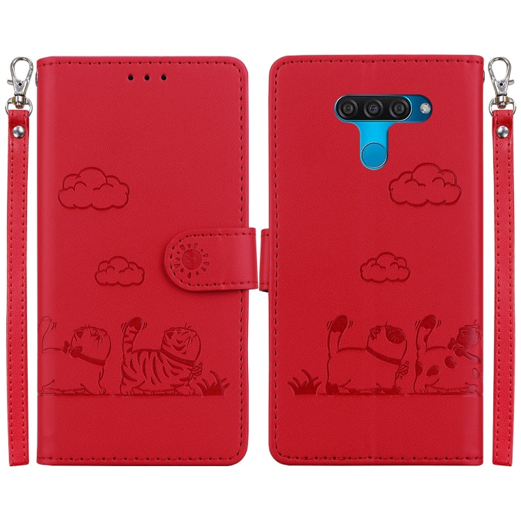 Cute Cats RFID Leather Phone Case, For LG K52 / K62 / Q52, For LG Velvet / G9 4G / G9 5G, For LG K41S / K51S, For LG K50 / Q60, For LG K61