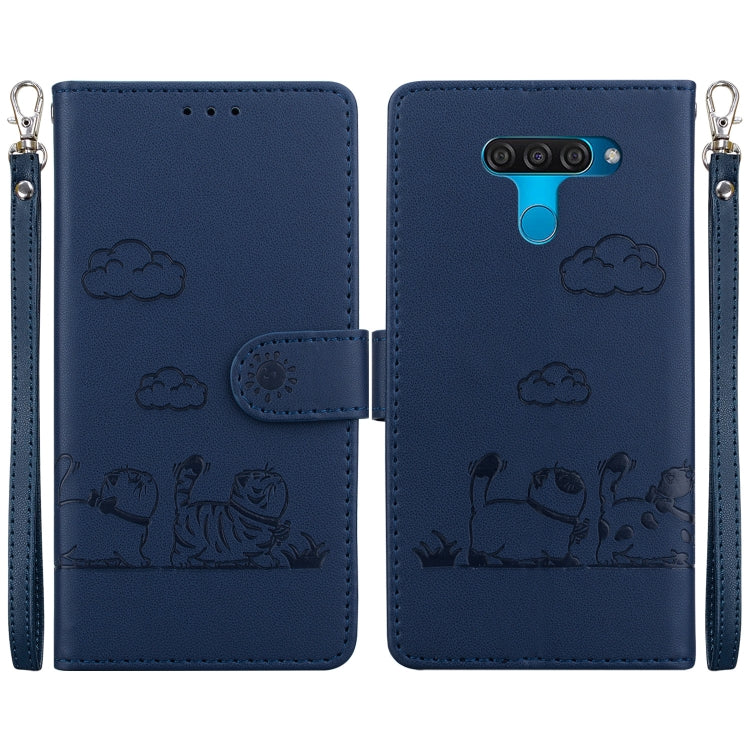 Cute Cats RFID Leather Phone Case, For LG K52 / K62 / Q52, For LG Velvet / G9 4G / G9 5G, For LG K41S / K51S, For LG K50 / Q60, For LG K61