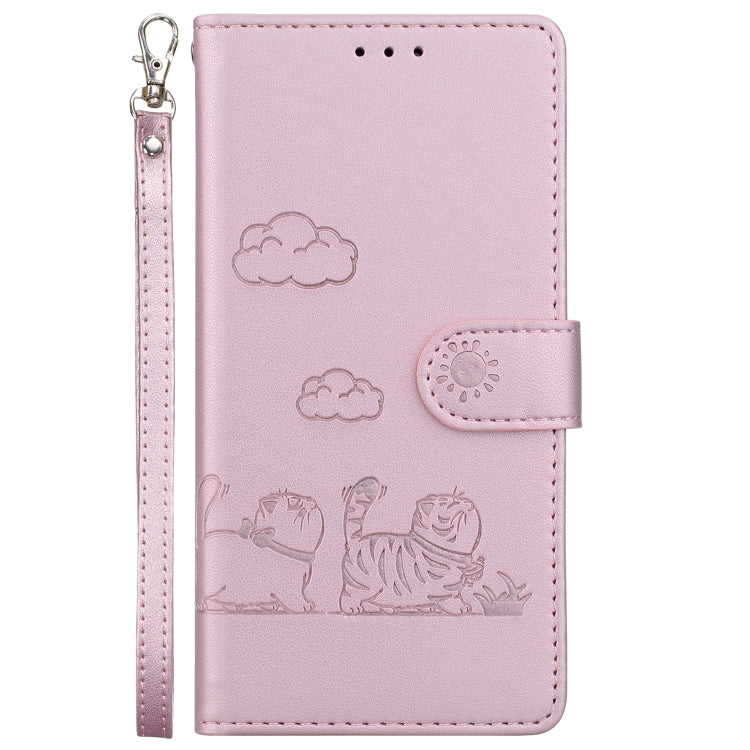 Cute Cats RFID Leather Phone Case, For LG K52 / K62 / Q52, For LG Velvet / G9 4G / G9 5G, For LG K41S / K51S, For LG K50 / Q60, For LG K61