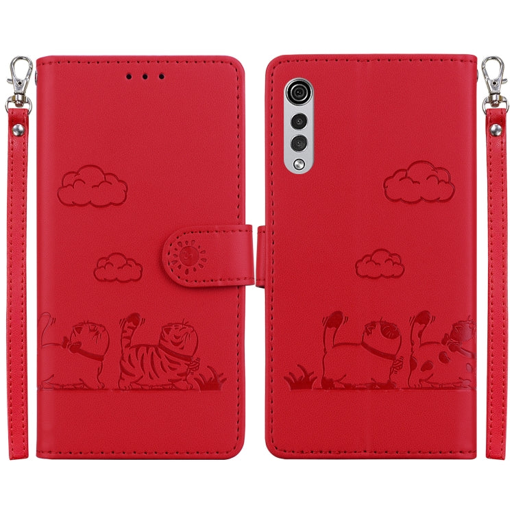 Cute Cats RFID Leather Phone Case, For LG K52 / K62 / Q52, For LG Velvet / G9 4G / G9 5G, For LG K41S / K51S, For LG K50 / Q60, For LG K61