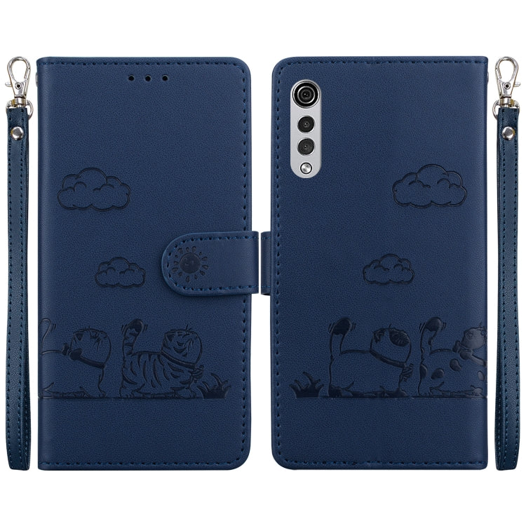 Cute Cats RFID Leather Phone Case, For LG K52 / K62 / Q52, For LG Velvet / G9 4G / G9 5G, For LG K41S / K51S, For LG K50 / Q60, For LG K61