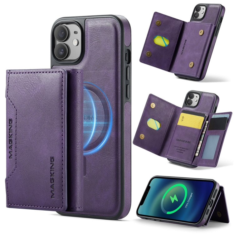 DG.MING MAGKING-K2 Series MagSafe RFID Card Bag Detachable Phone Case, For iPhone 13, For iPhone 12 / 12 Pro, For iPhone 12 Pro Max