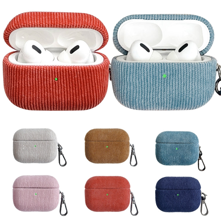 Corduroy Cloth Pattern Earphone Protective Case, For AirPods Pro 2, For AirPods 3, For AirPods Pro