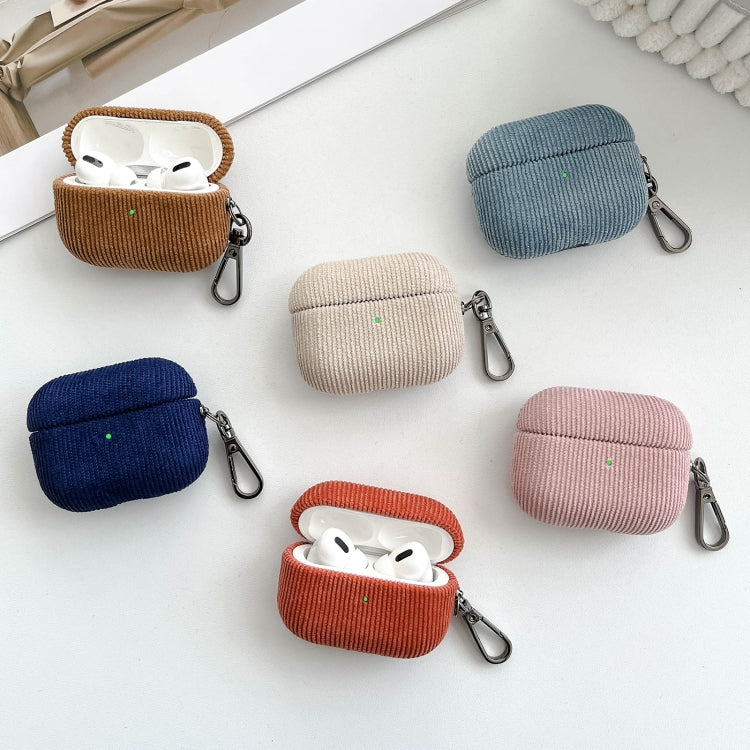 Corduroy Cloth Pattern Earphone Protective Case, For AirPods Pro 2, For AirPods 3, For AirPods Pro