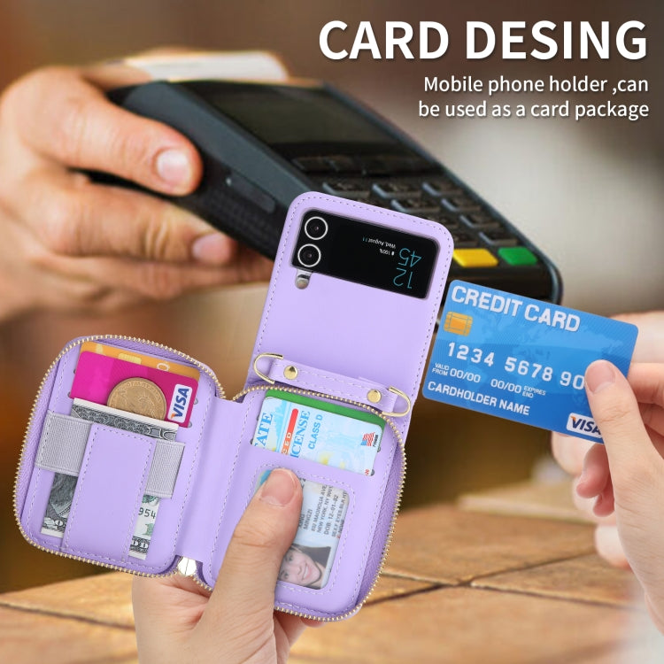 POLA Multi-Card Slots Zipper Wallet Phone Case