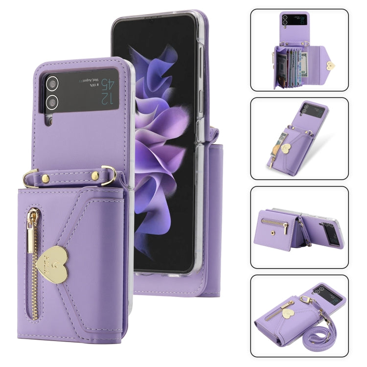 POLA Love Buckle Multi-Card Slots Zipper Wallet Phone Case