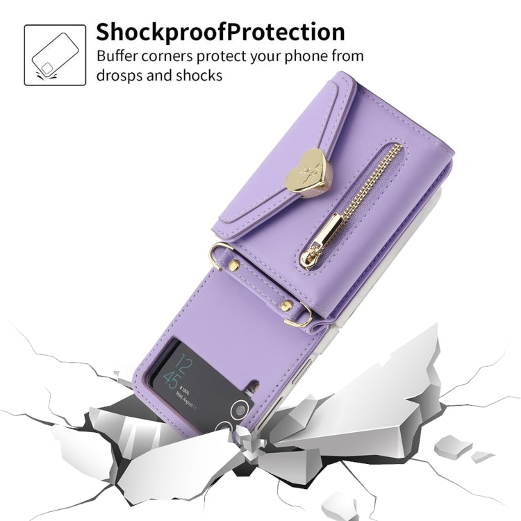 POLA Love Buckle Multi-Card Slots Zipper Wallet Phone Case