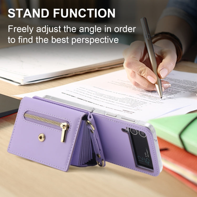 POLA Love Buckle Multi-Card Slots Zipper Wallet Phone Case