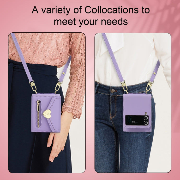 POLA Love Buckle Multi-Card Slots Zipper Wallet Phone Case