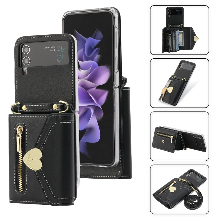POLA Love Buckle Multi-Card Slots Zipper Wallet Phone Case