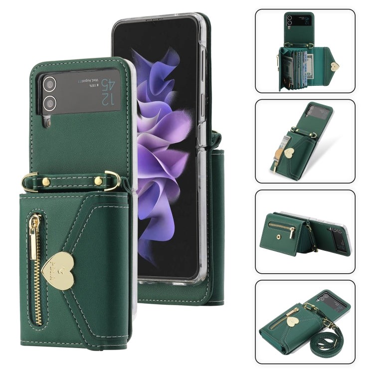 POLA Love Buckle Multi-Card Slots Zipper Wallet Phone Case