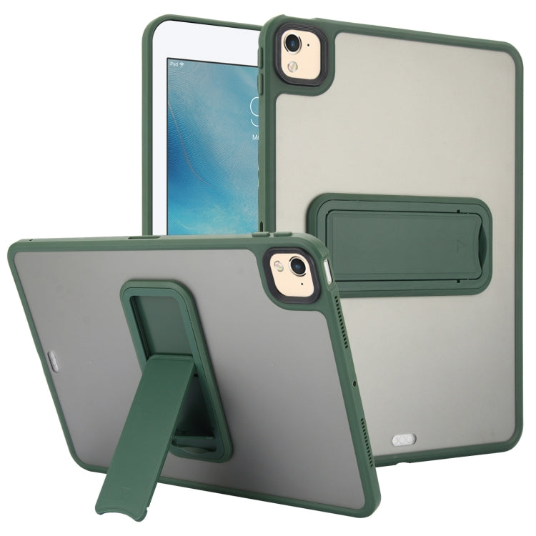 Skin Feel Holder PC Hybrid TPU Tablet Case, For iPad 10.2 2021 / 2020 / 2019, For iPad mini 5 / 4 7.9 inch, For iPad Pro 11 2018, For iPad 9.7 inch 2018 / 2017, For iPad Air 2 9.7, For iPad 4 / 3 / 2 9.7 inch