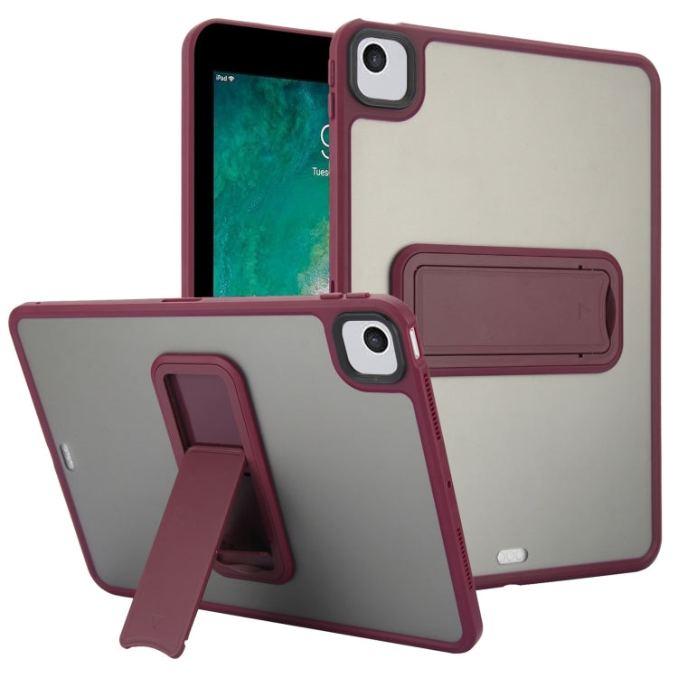 Skin Feel Holder PC Hybrid TPU Tablet Case, For iPad 10.2 2021 / 2020 / 2019, For iPad mini 5 / 4 7.9 inch, For iPad Pro 11 2018, For iPad 9.7 inch 2018 / 2017, For iPad Air 2 9.7, For iPad 4 / 3 / 2 9.7 inch