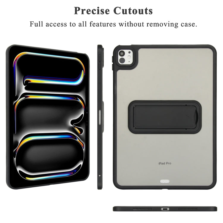 Skin Feel Holder PC Hybrid TPU Tablet Case, For iPad mini 2024 / mini 6 8.3 inch, For iPad Air 11 2024, For iPad Pro 11 2024, For iPad Pro 11 2022 / 2021 / 2020, For iPad 10th Gen 10.9 2022, For iPad Air 5 / 4 10.9 inch