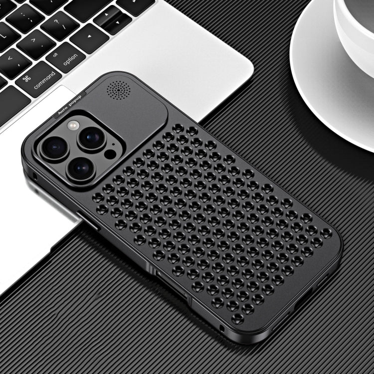 R-JUST RJ58 Aromatherapy Metal Cooling Phone Case, For iPhone 16 Pro Max, For iPhone 16 Pro, For iPhone 16 Plus, For iPhone 16