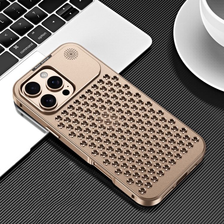 R-JUST RJ58 Aromatherapy Metal Cooling Phone Case, For iPhone 16 Pro Max, For iPhone 16 Pro, For iPhone 16 Plus, For iPhone 16