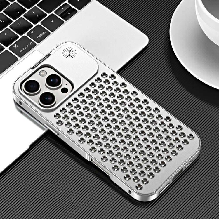 R-JUST RJ58 Aromatherapy Metal Cooling Phone Case, For iPhone 16 Pro Max, For iPhone 16 Pro, For iPhone 16 Plus, For iPhone 16