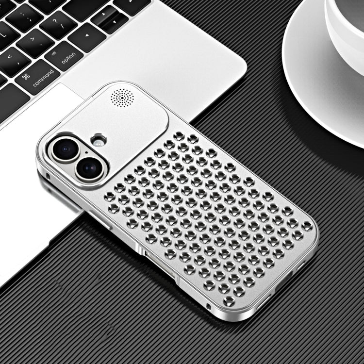 R-JUST RJ58 Aromatherapy Metal Cooling Phone Case, For iPhone 16 Pro Max, For iPhone 16 Pro, For iPhone 16 Plus, For iPhone 16