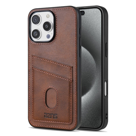 AZNS K1 Series Card Slot Business Phone Case, For iPhone 16 Pro Max, For iPhone 16 Pro, For iPhone 16 Plus, For iPhone 16