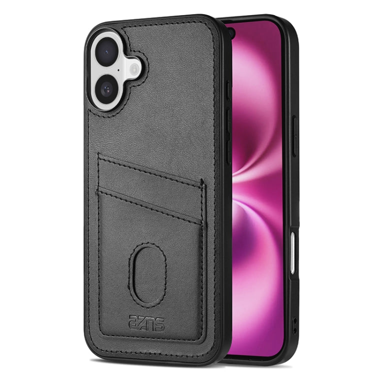 AZNS K1 Series Card Slot Business Phone Case, For iPhone 16 Pro Max, For iPhone 16 Pro, For iPhone 16 Plus, For iPhone 16