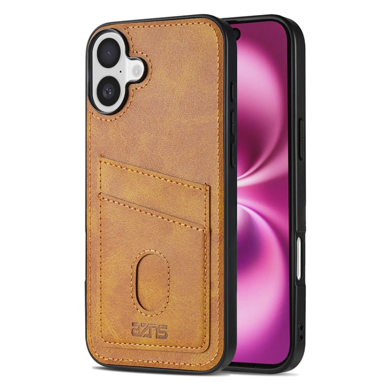 AZNS K1 Series Card Slot Business Phone Case, For iPhone 16 Pro Max, For iPhone 16 Pro, For iPhone 16 Plus, For iPhone 16